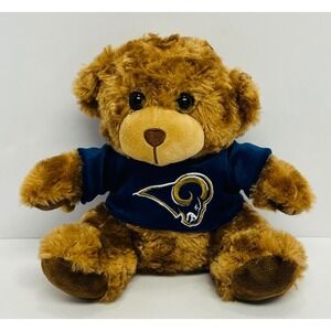 FOCO Los Angeles Rams Plush Teddy Bear NFL Brown Navy Blue 8 Inch SAI1121-00001